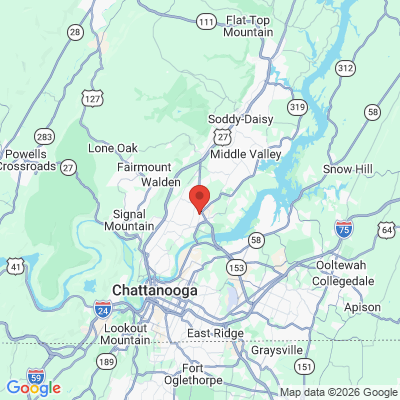 Map to  office in Hixson, TN