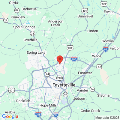 Map to  office in Fayetteville, NC