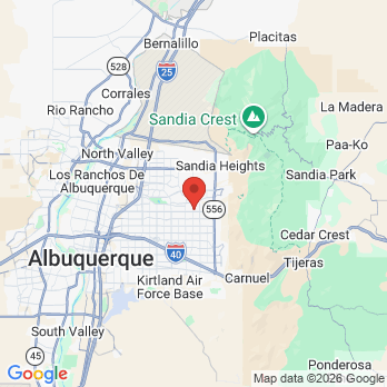 Map to ABQ Endodontics office in Albuquerque, NM