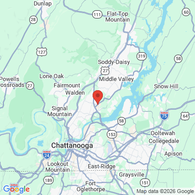 Map to  office in Hixson, TN