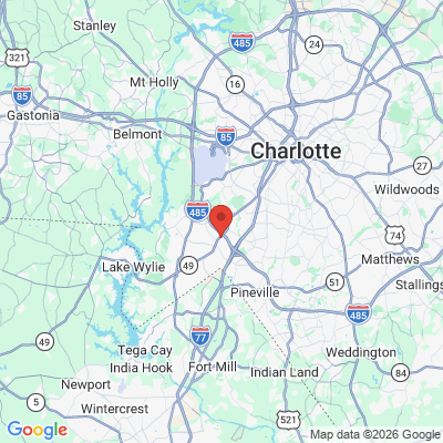 Map to Ayrsley Family Dentistry office in Charlotte, NC