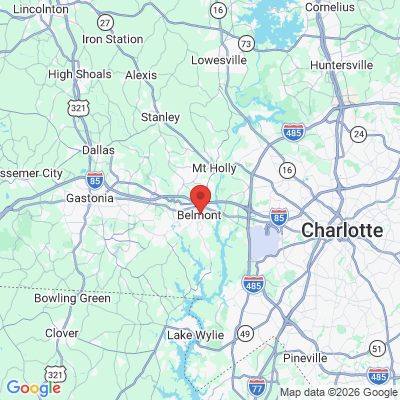 Map to  office in Belmont, NC