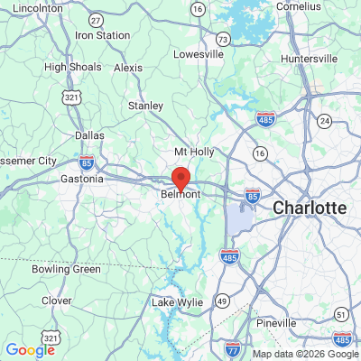 Map to  office in Belmont, NC