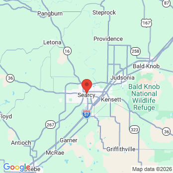 Map to Today's Family Dentistry office in Searcy, AR