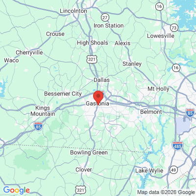 Map to  office in Gastonia, NC