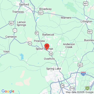 Map to  office in Cameron, NC