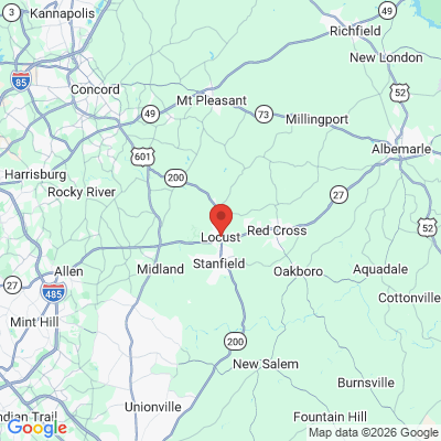 Map to  office in Locust, NC