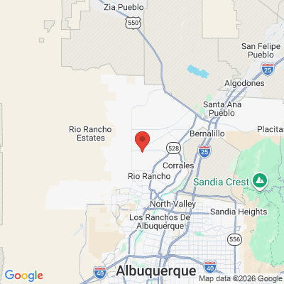 Map to  office in Rio Rancho, NM