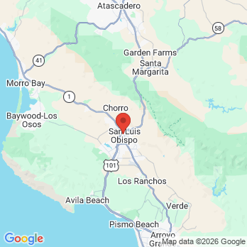 Map to Santa Rosa Dental office in San Luis Obispo, CA