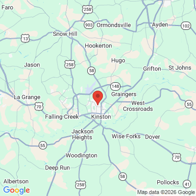 Map to  office in Kinston, NC