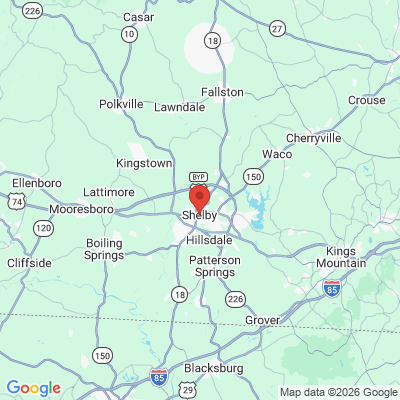 Map to  office in Shelby, NC