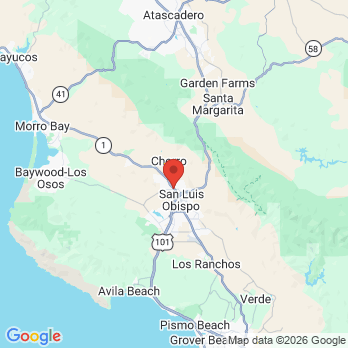 Map to Jessica Smith DDS Inc office in San Luis Obispo, CA