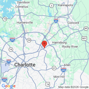 Map to Dental Connection office in Charlotte, NC