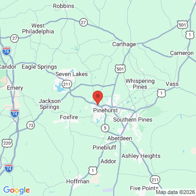 Map to  office in West End, NC