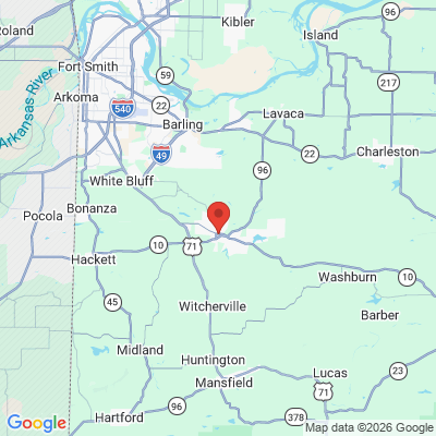 Map to  office in Greenwood, AR