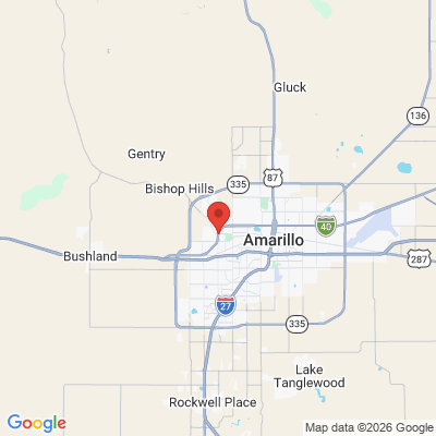 Map to  office in Amarillo, TX