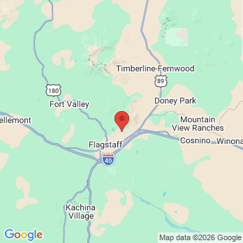 Map to Cedar Avenue Family Dentistry office in Flagstaff, AZ