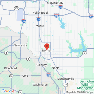 Map to  office in Norman, OK