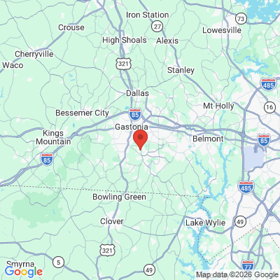 Map to  office in Gastonia, NC