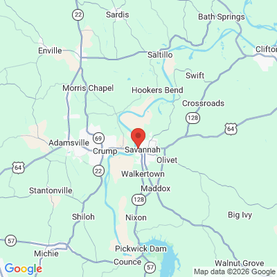 Map to  office in Savannah, TN