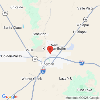 Map to Riata Dental office in Kingman, AZ