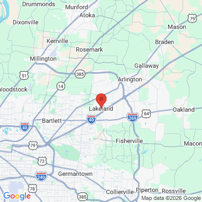 Map to  office in Lakeland, TN