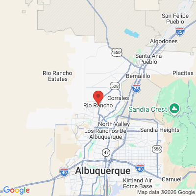 Map to  office in Rio Rancho, NM