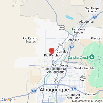 Map to  office in Rio Rancho, NM