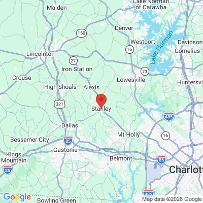 Map to  office in Stanley, NC