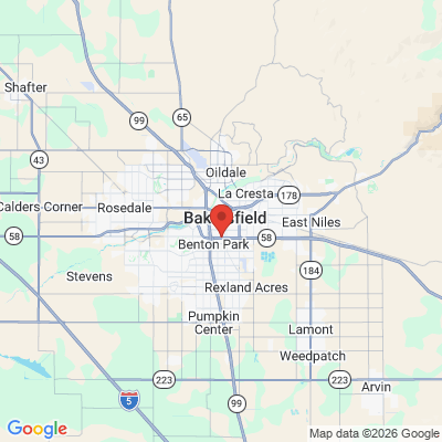 Map to  office in Bakersfield, CA