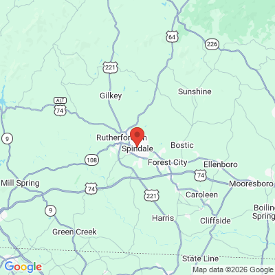 Map to  office in Spindale, NC