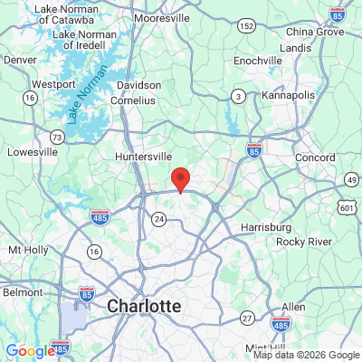 Map to  office in South Blvd Dentistry