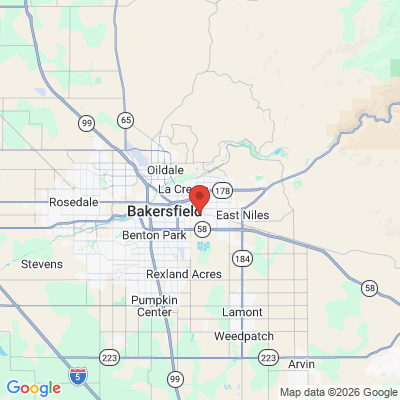 Map to RV DENTAL INC office in Bakersfield, CA