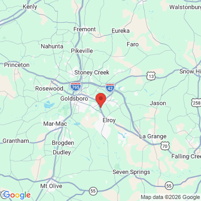 Map to  office in Goldsboro, NC