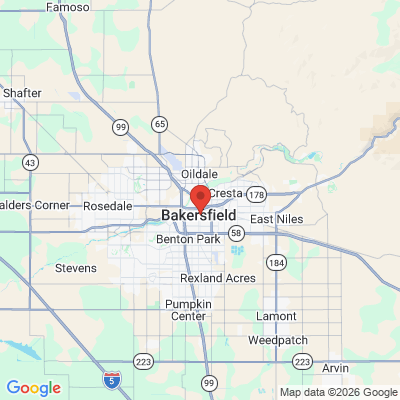 Map to  office in Bakersfield, CA