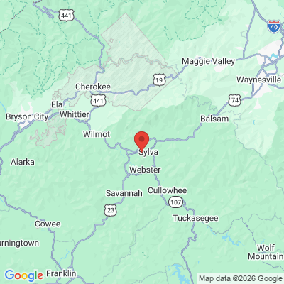 Map to  office in Sylva