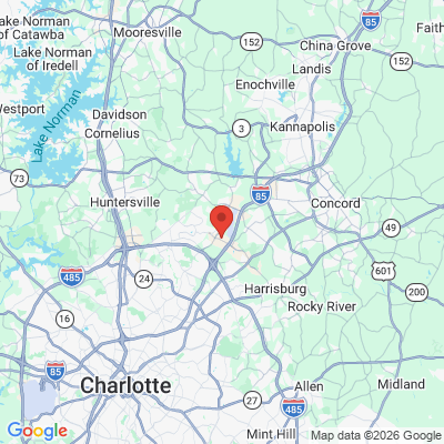 Map to  office in Concord, NC