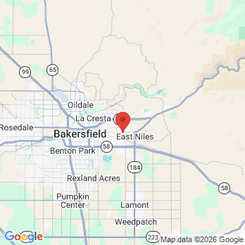 Map to Hacienda Kidz Dental office in Bakersfield, CA