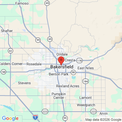 Map to  office in Bakersfield, CA