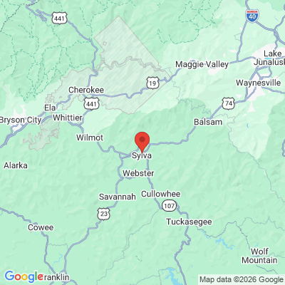 Map to  office in Sylva, NC
