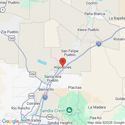Map to  office in Algodones, NM