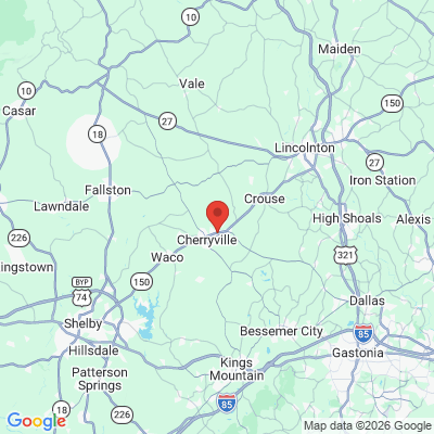 Map to  office in Cherryville, NC