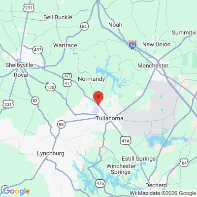 Map to  office in Tullahoma, TN