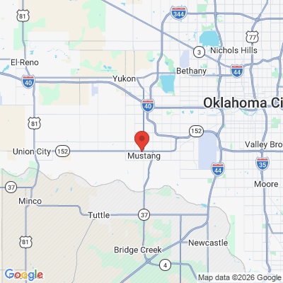 Map to  office in Mustang, OK