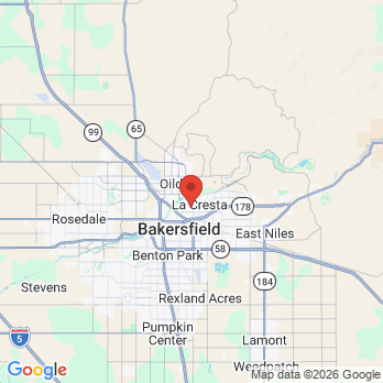 Map to Bakersfield Orthodontic Dental Group office in Bakersfield, CA