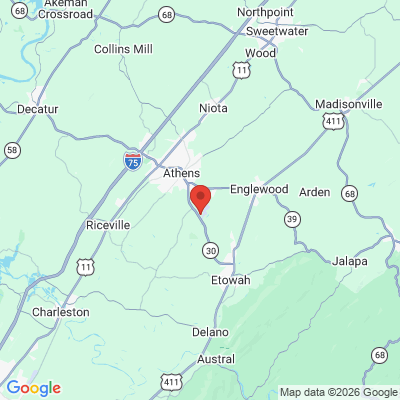 Map to  office in Athens, TN