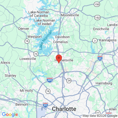 Map to  office in Huntersville, NC