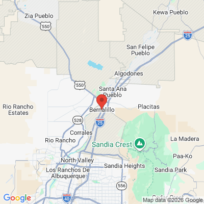 Map to  office in Bernalillo, NM