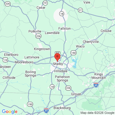 Map to  office in Shelby, NC