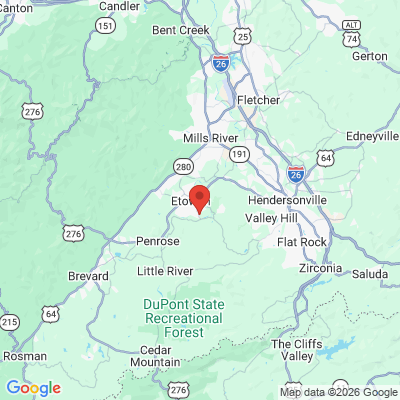 Map to  office in Mills River, NC